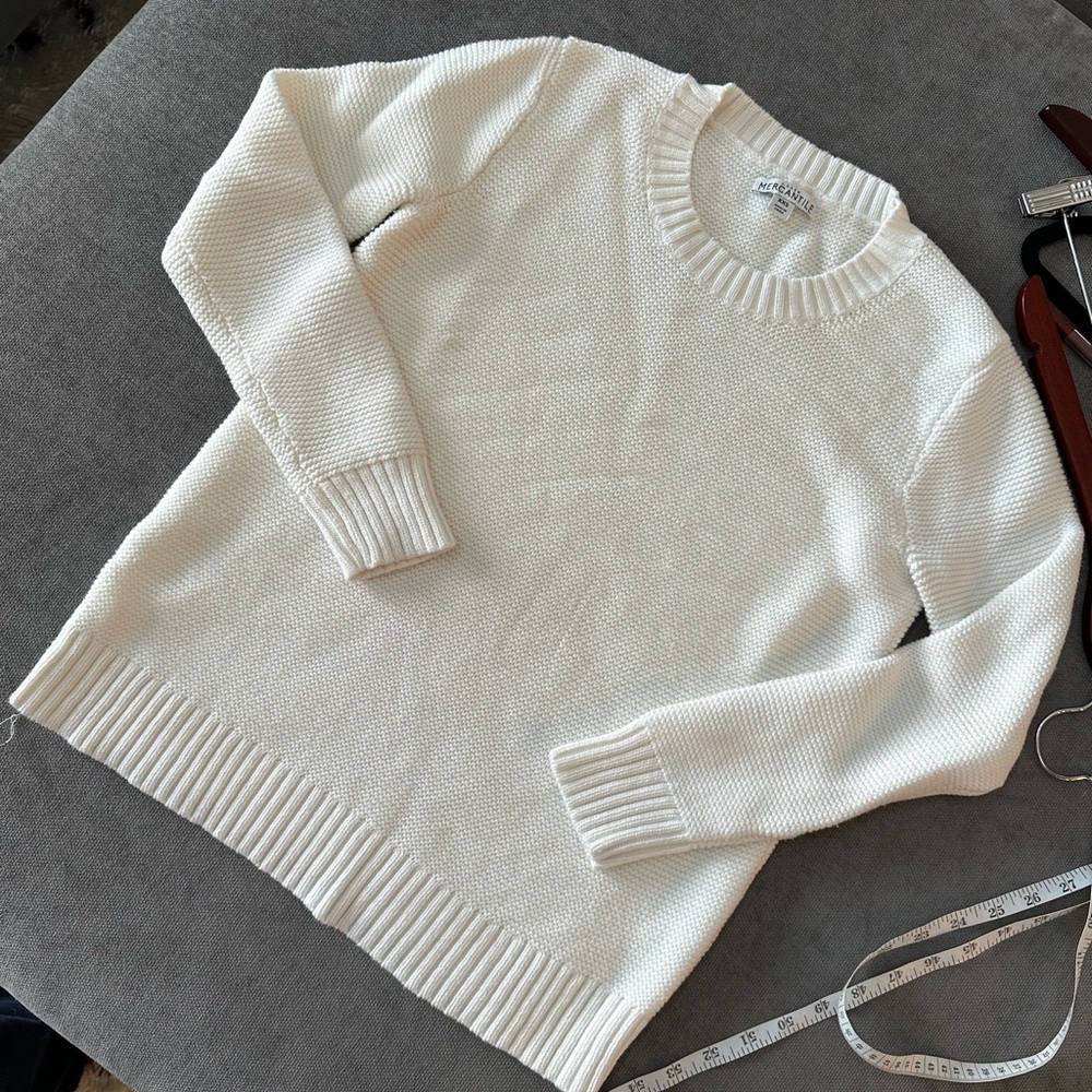 J. Crew Cream Crew Neck Sweater